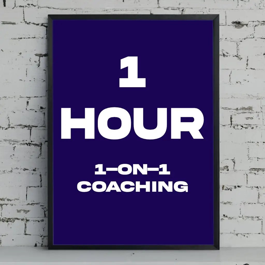 of 1 on 1 Coaching ( 1 Hour ) - GSMixedMedia1 - ON - 1 COACHING