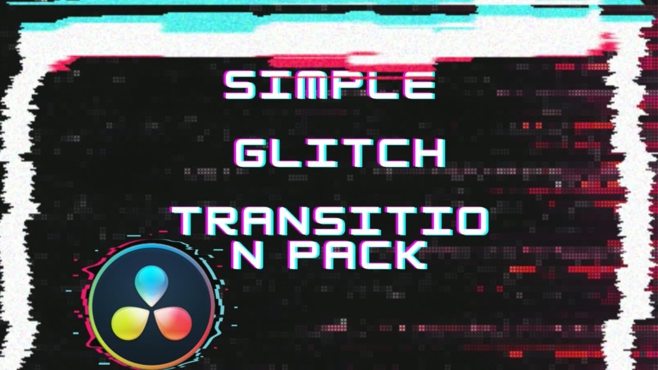 Simple Glitch Transition Pack - GSMixedMediaDavinci Resolve Presets